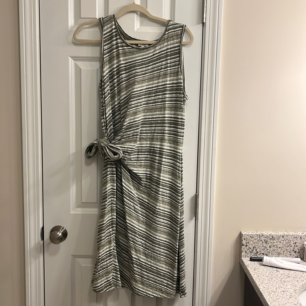 Cotton Talbots Striped Dress